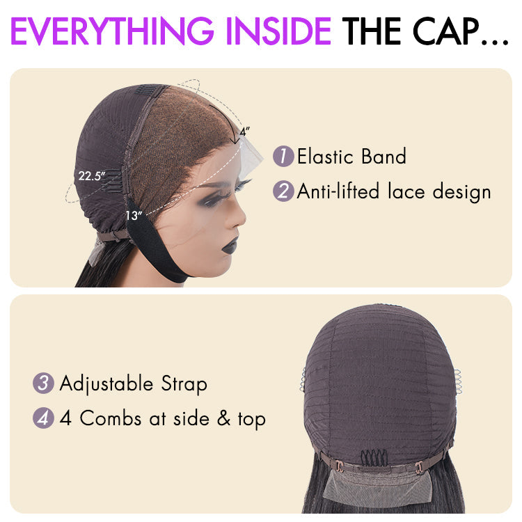 PreMax Wigs Super Natural Hairline Silky Blunt Cut Glueless 13x4 Frontal Lace HD Lace Bob Wig