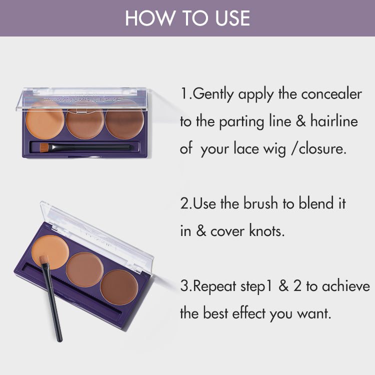 Wig Bonding Glue & Remover Set +Wig Knots Healer with a Brush for Frontal Part and Hairline | US Only