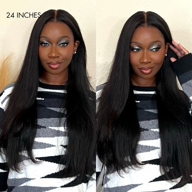 180% Density | Silky Straight 13x4 Frontal Undetectable HD Lace Glueless Long Wig