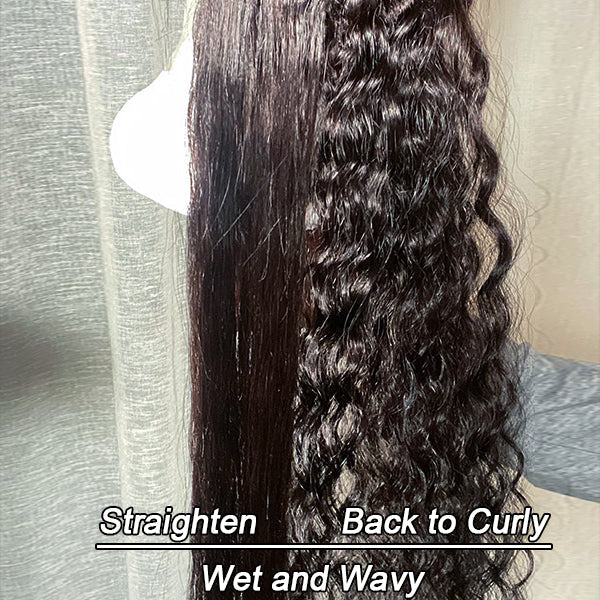 Newbie Only | Wet and Wavy | Throw On & Go Water Wave Glueless Long Headband Wig (Get Free Trendy Headbands)