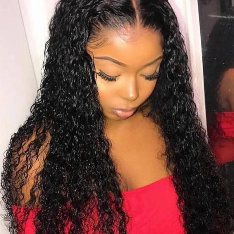 Brazilian Curly Swiss 180% Density 1x*6 Lace Frontal Wig Human Hair