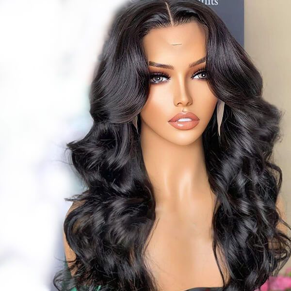 13x4 Lace Front Wig 150% Density Wavy 100% Human Virgin Hair