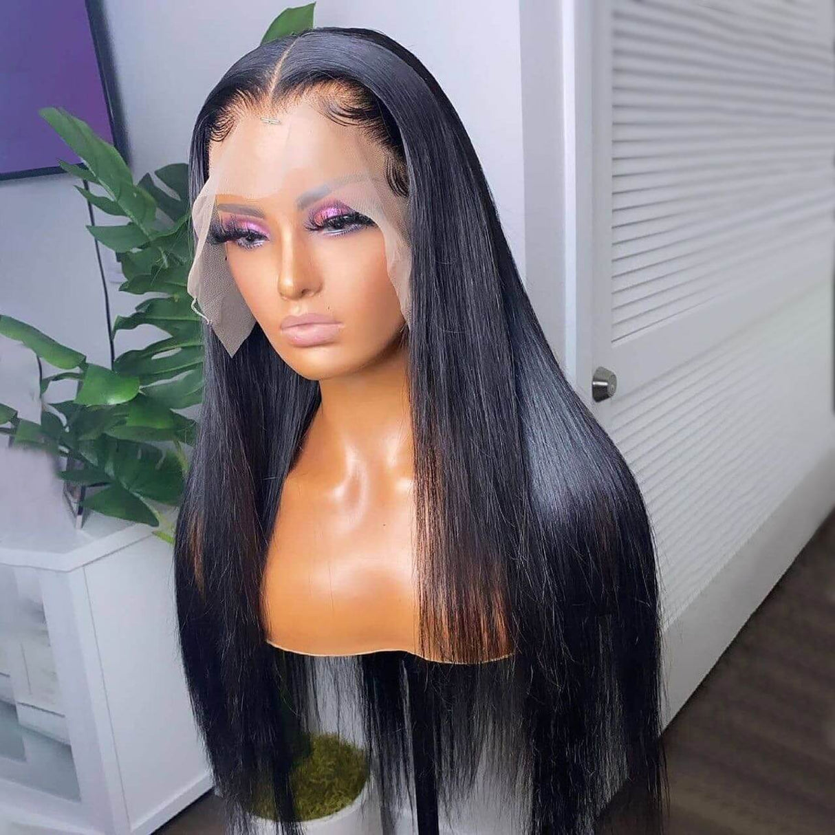 13X4 T Part Lace Front Wig Straight & Body Wave Pre Plucked Brazilian Virgin Human Hair Wigs