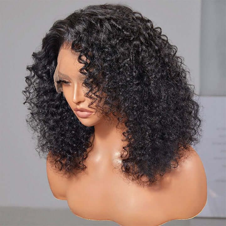 13x4 Curly Bob Lace Front Human Hair Wigs Short Curly Bob Wigs
