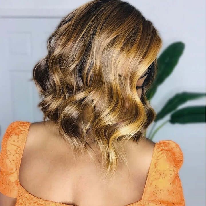 13x4 Highlight Body Wave Bob Lace Front Human Hair Wigs