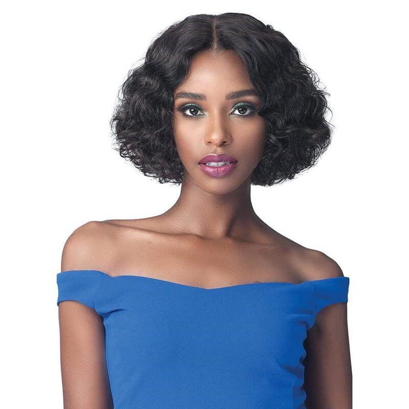 Bob Wig Human Hair 4X4 Lace Short Curly Hair