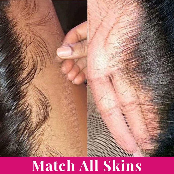 13*4 13*6 HD Transparent Skin Melt Loose Wave Lace Front Wig Human Hair Wigs