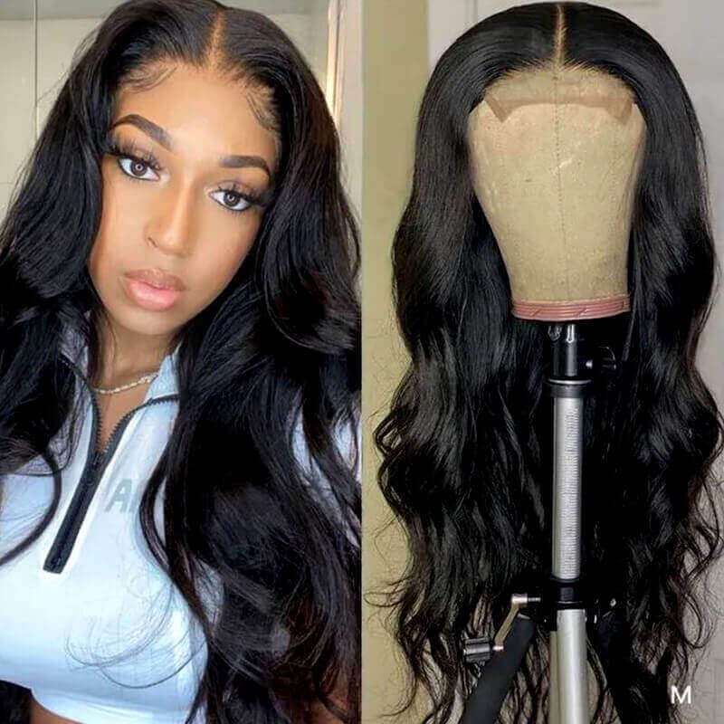 Body Wave Human Hair Lace Wigs Pre-plucked Natural Hairline With Baby Hair