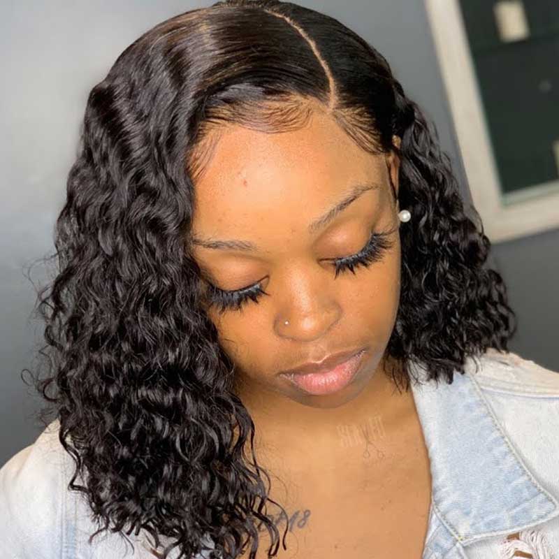 Effortless Bob Human Hair Lace Wig 150% Density 13x4 Pre-Bleached Knots