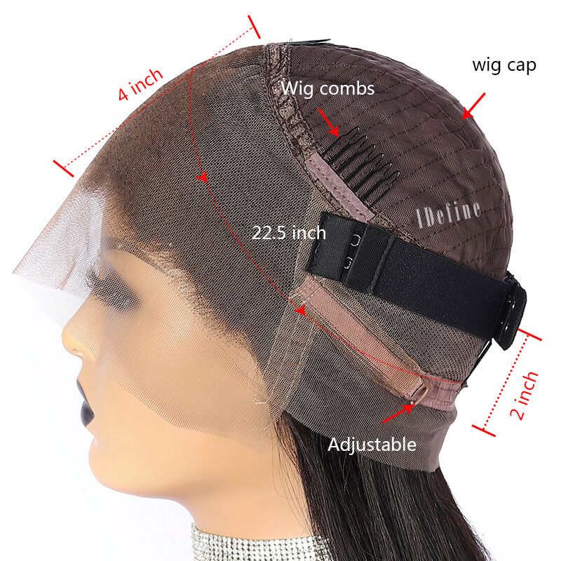 100% Virgin Human Hair 360 Lace Frontal Wig 150% Density Kinky Curly Wig