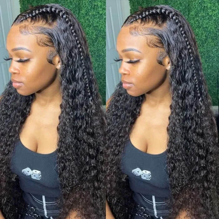 Deep Wave Frontal Wigs 13*6 HD Lace Front Human Hair Wigs with Baby Hair
