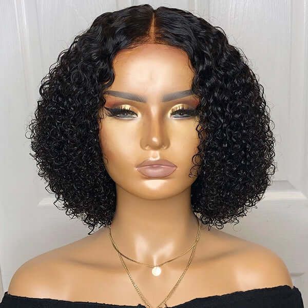 Celebrity Style Small Kinky Curl Lace Closure Wig Human Hair
