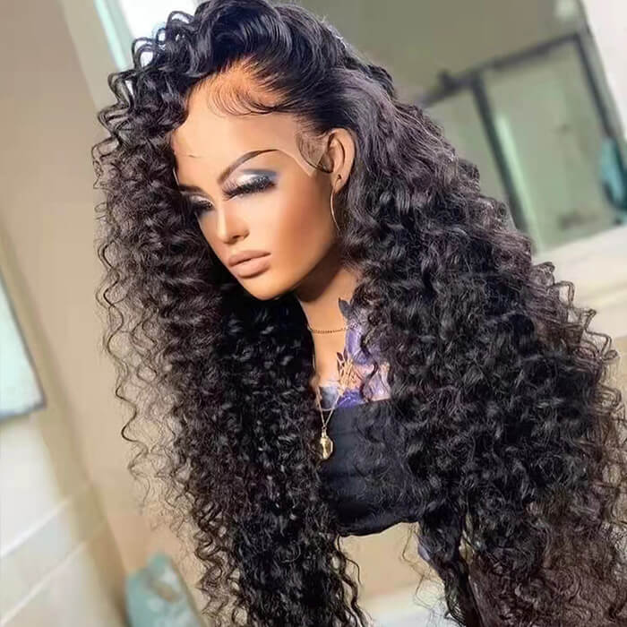 HD Lace Wigs Realistic 13*4 Lace Front Wigs Human Hair Deep Wave 5*5/4*4 Transparent Lace Closure Wigs