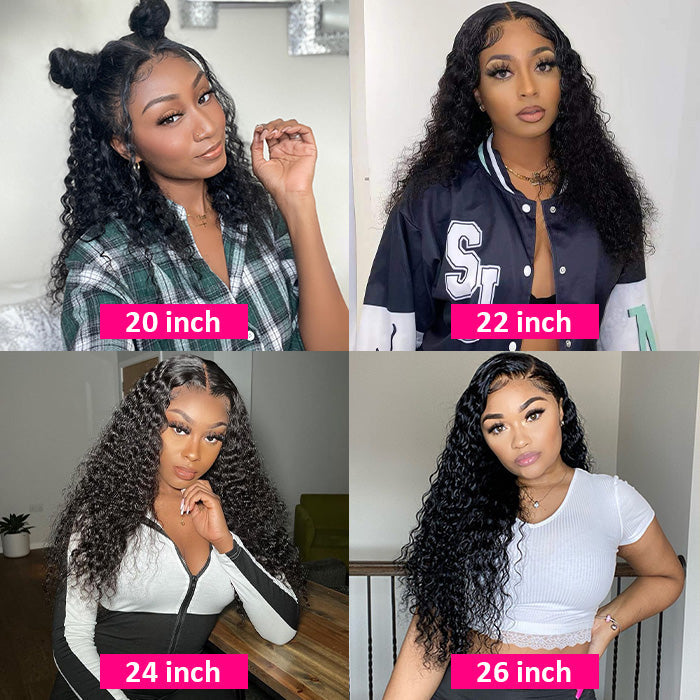 Deep Wave 13x4 HD Transparent Lace Front Wigs Virgin Human Hair | Glueless Wig
