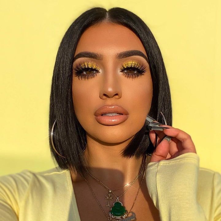 5x5 Lace Closure Wig Undetectable Invisible Human Hair Bob Wig