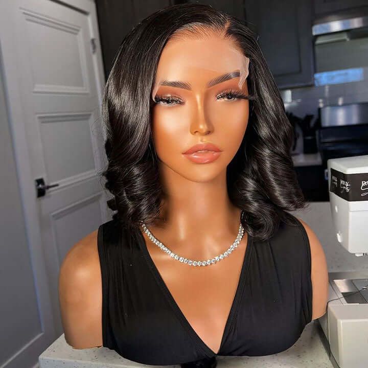 4x4 Lace Bob Cut Lace Closure Wig Skin Melted Human Hair Wigs