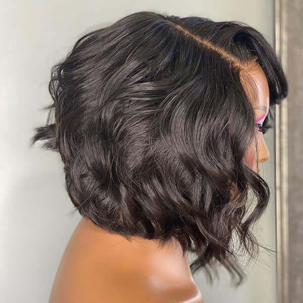 Asymmetric Loose Wave Side Part Wig Gorgeous 4x4 Lace Human Hair