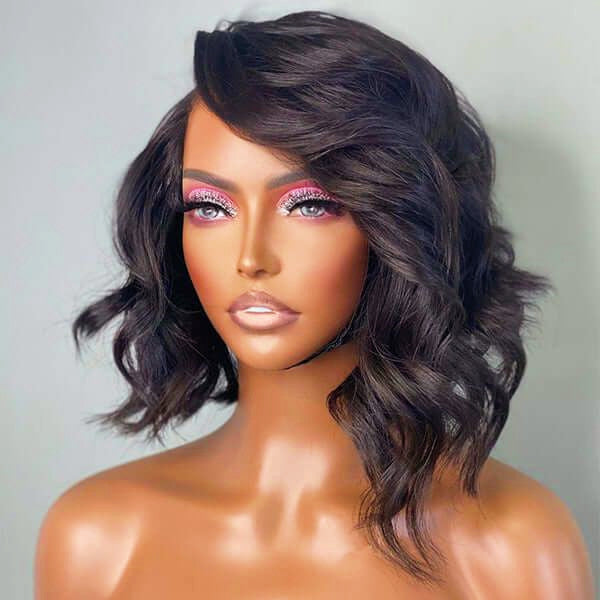 Asymmetric Loose Wave Side Part Wig Gorgeous 4x4 Lace Human Hair
