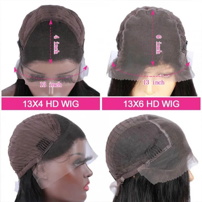 Deep Wave Frontal Wigs 13*6 HD Lace Front Human Hair Wigs with Baby Hair