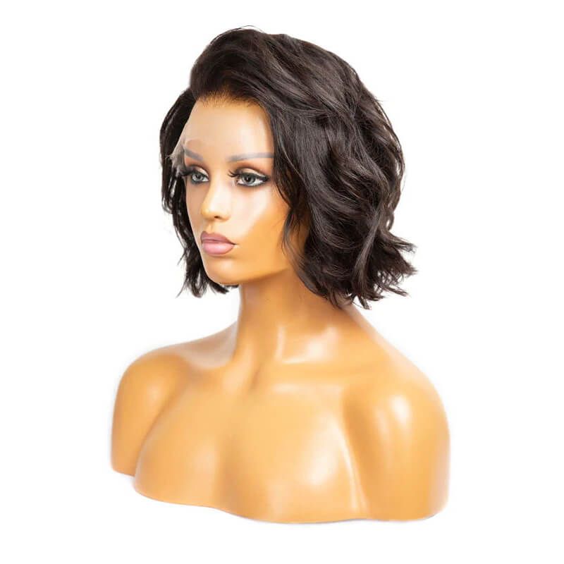 8 Inch Bob Wig 13X4 Lace Human Hair Lace Frontal Wigs