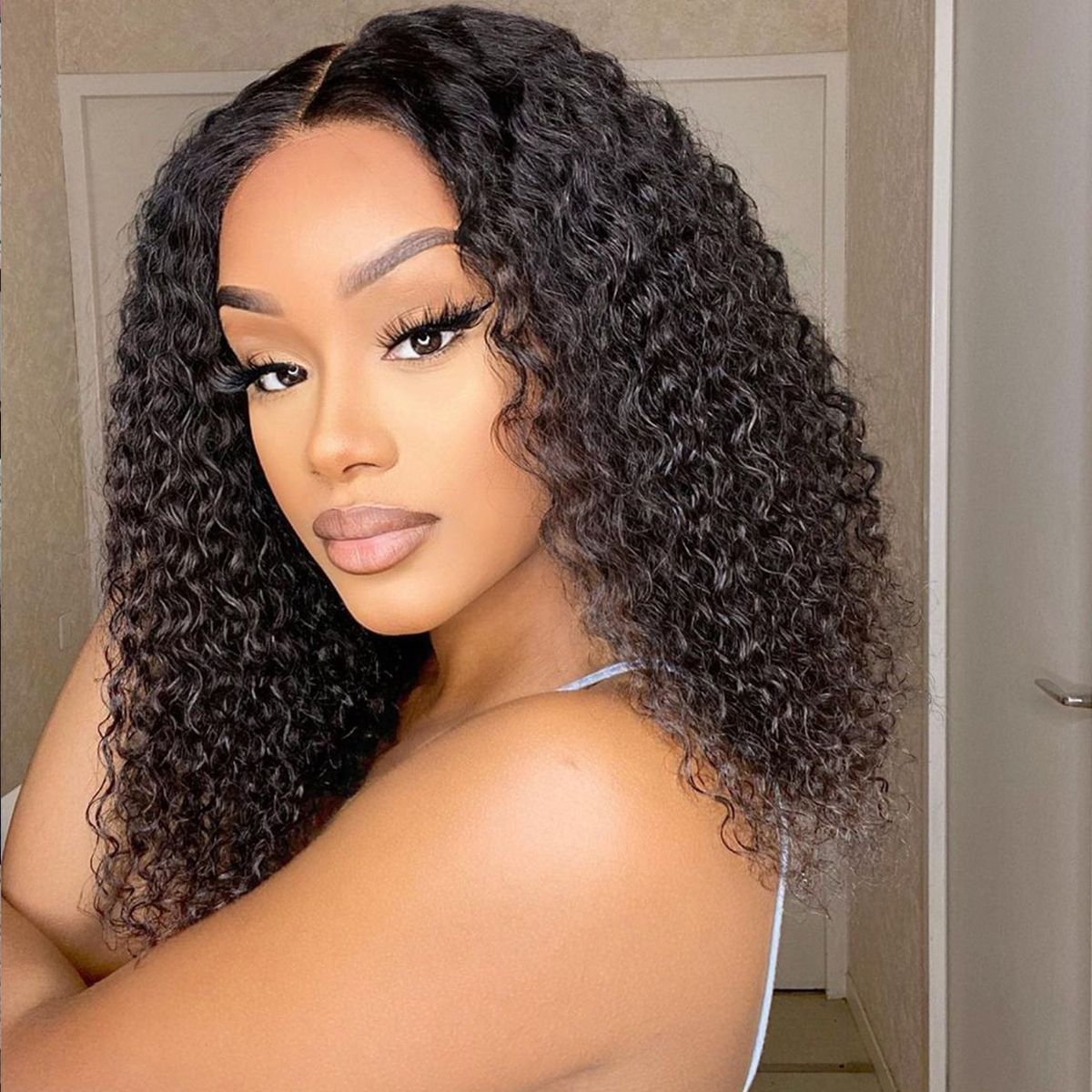 Short Wigs Straight/Curly/Deep Wave Bob Lace Wigs Quality Human Hair Wigs