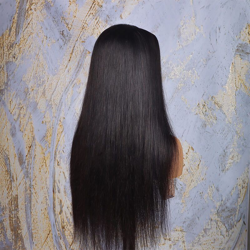 100% Virgin Hair Invisible Lace HD Film Lace Closure Wig 5x5 150% Density