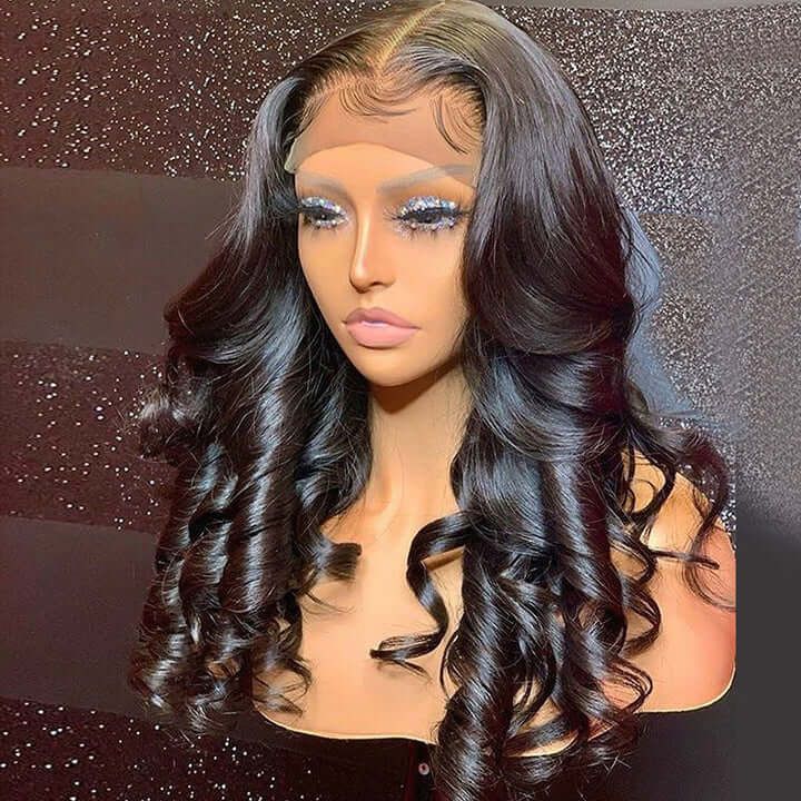 Bouncy Funmi Curly Romance Wave 5x5 Lace Closure Wig Human Hair Wigs