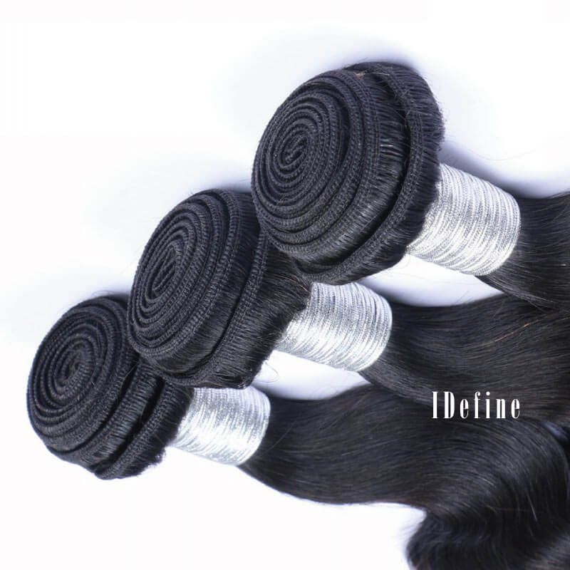 3 Bundles With Closurel Body Wave Human Virgin Hair