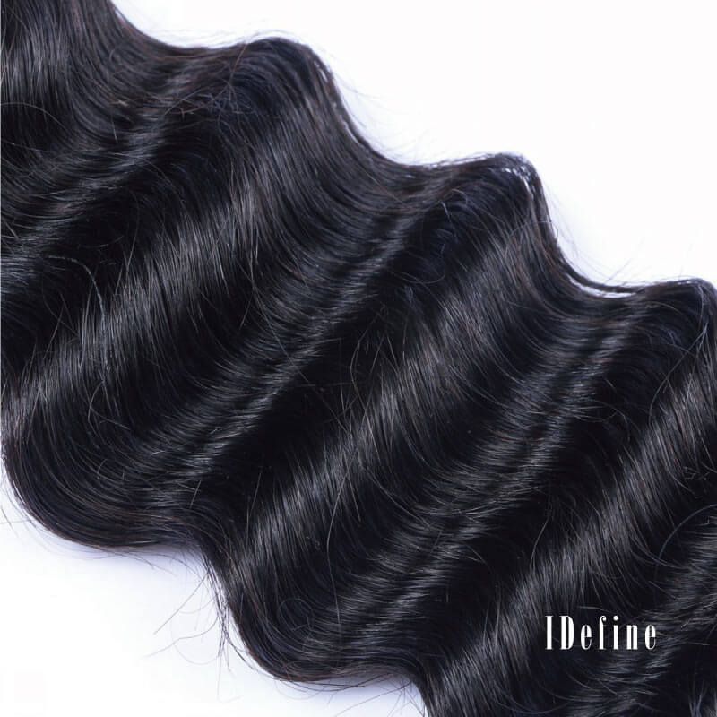 3 Bundles With Closure Tropic Deep Wave Human Virgin Hair