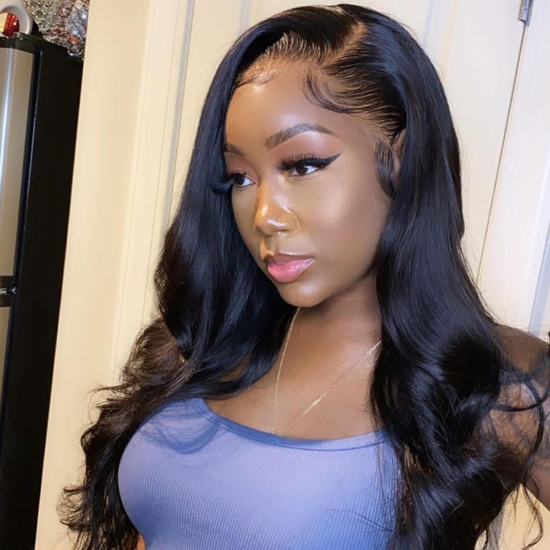 Body Wave Undetectable Brazilian Human Hair U-Part Wig 150% Density