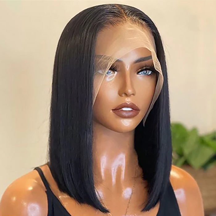 Short Wigs Straight/Curly/Deep Wave Bob Lace Wigs Quality Human Hair Wigs