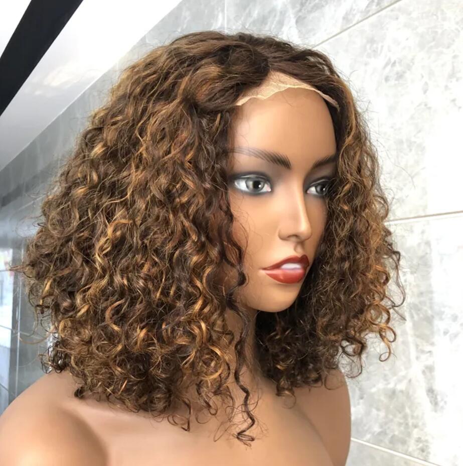Hot Amazing Virgin HumanHair Wigs Brazilian Lace Curly Wigs