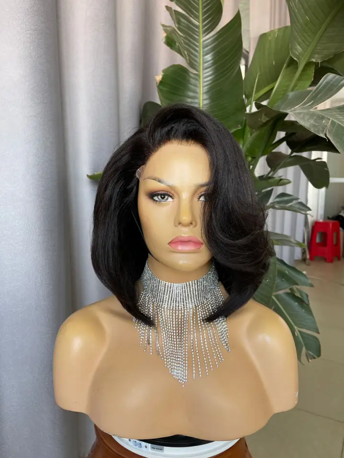 Amazing New Yaki Human Hair Bob Wig