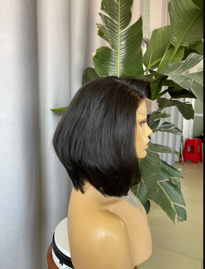 Amazing New Yaki Human Hair Bob Wig