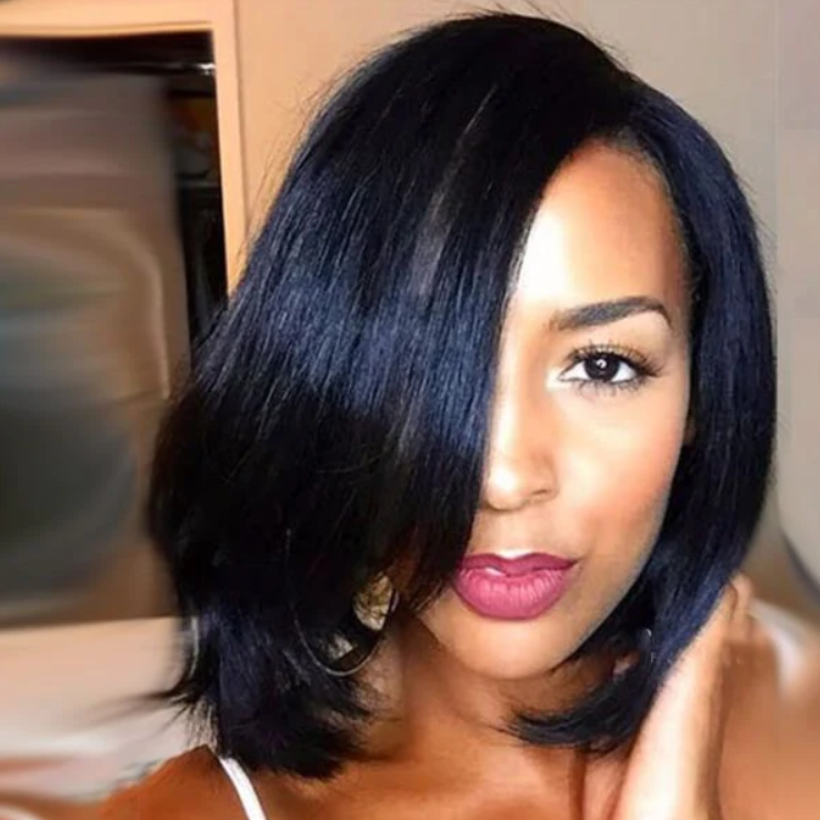 Amazing New Yaki Human Hair Bob Wig