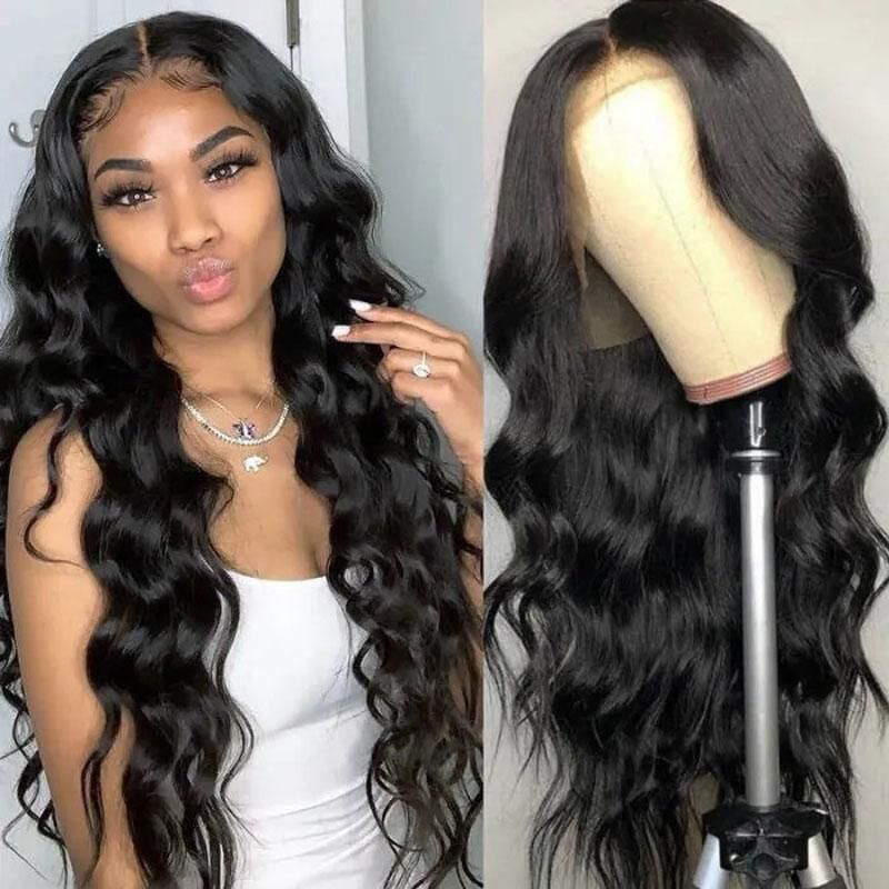 Body Wave Human Hair Lace Wigs Pre-plucked Natural Hairline With Baby Hair