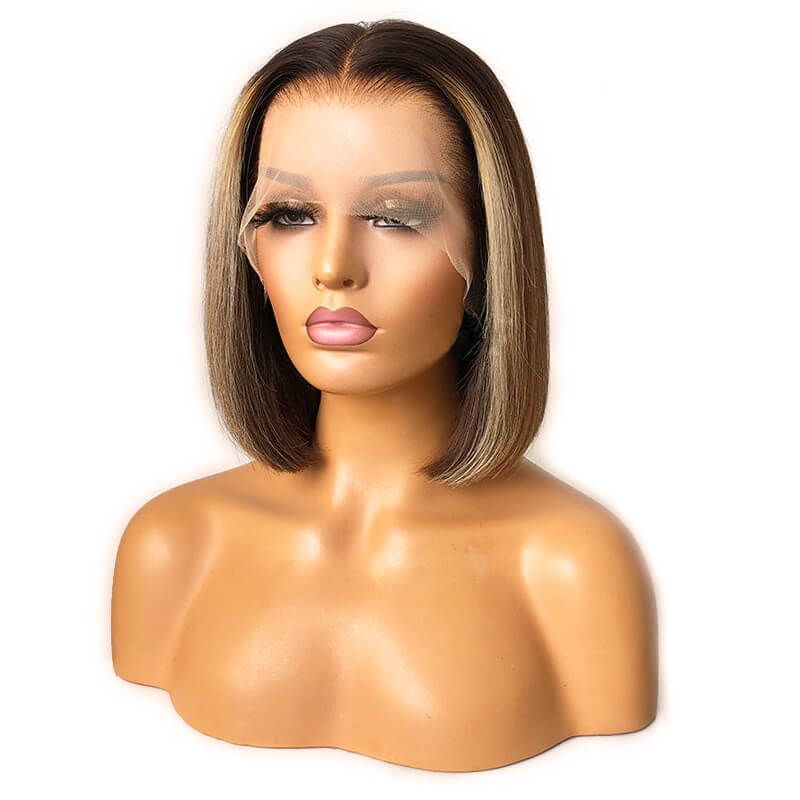 Alexis Colored Bob Wig 13x4 Lace Front Wig Huma Hair