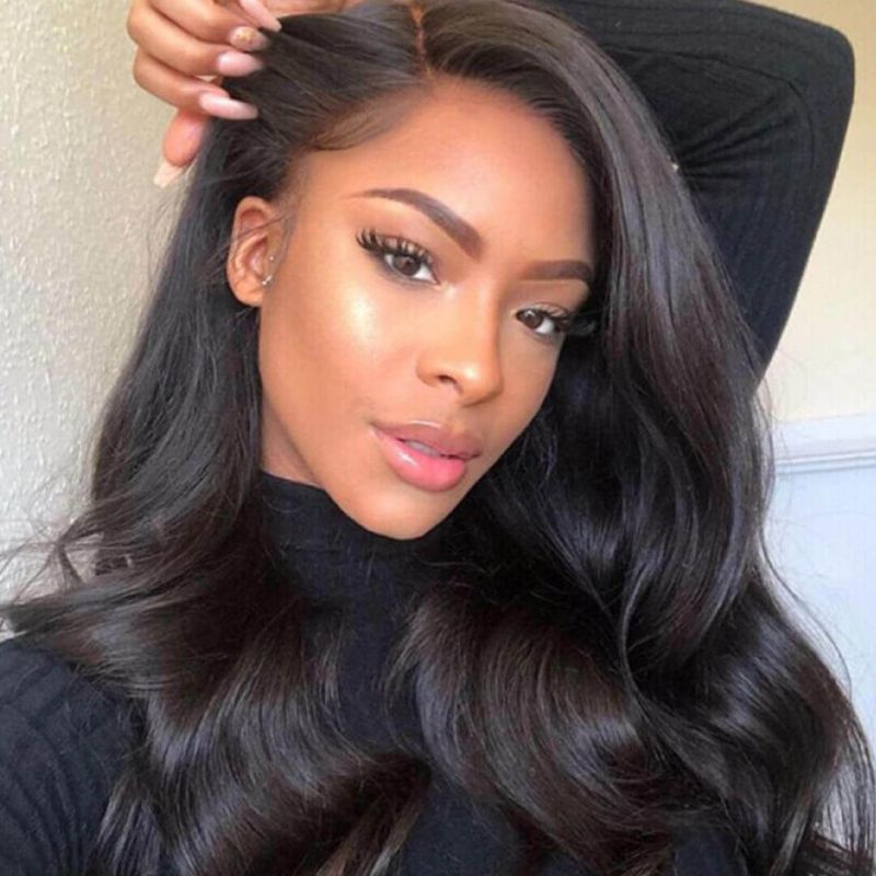 Best Blow Out Royal Wavy Virgin Human Hair 13x4 Lace Front Wigs 150% Density