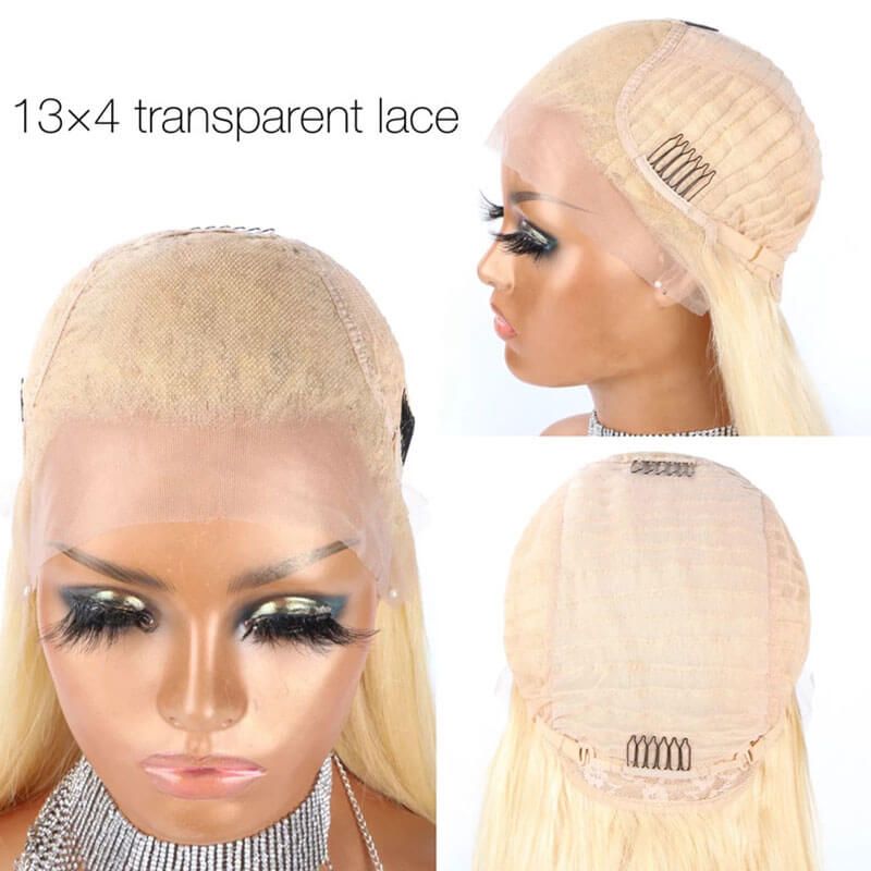 13X4 Lace Frontal Bob 613 Blonde Human Hair 180% Density Straight 100% Virgin Hair