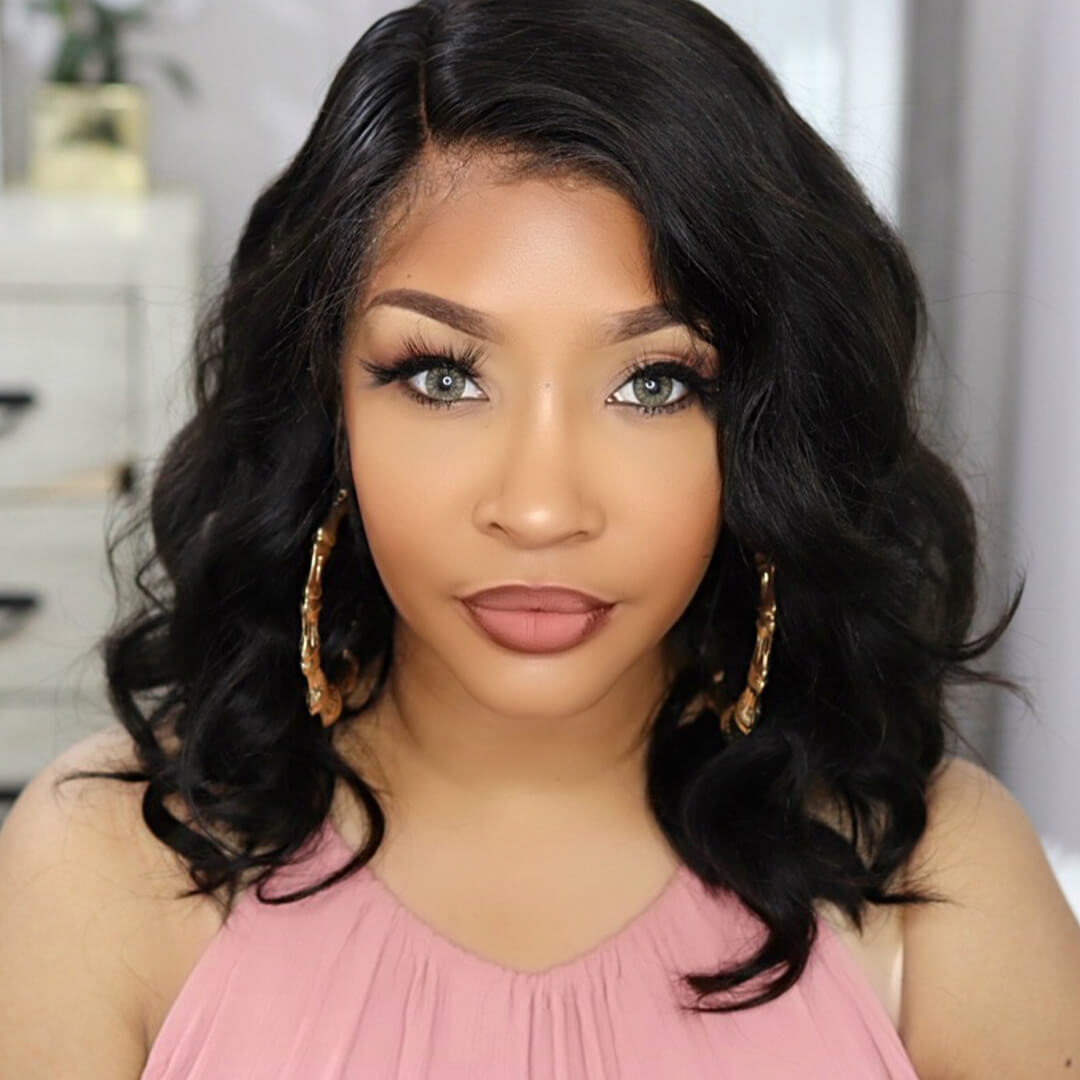 Bob Hair 13x4 Lace Front Wig 150% Density 100% Human Hair