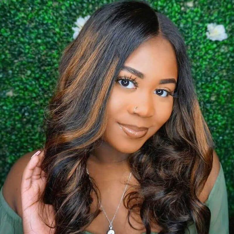 Royal Wave Human Hair 13x4 Swiss Lace Frontal Wig 180% Density