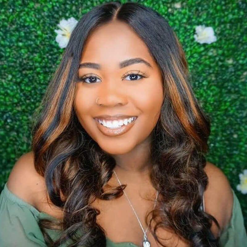 Royal Wave Human Hair 13x4 Swiss Lace Frontal Wig 180% Density