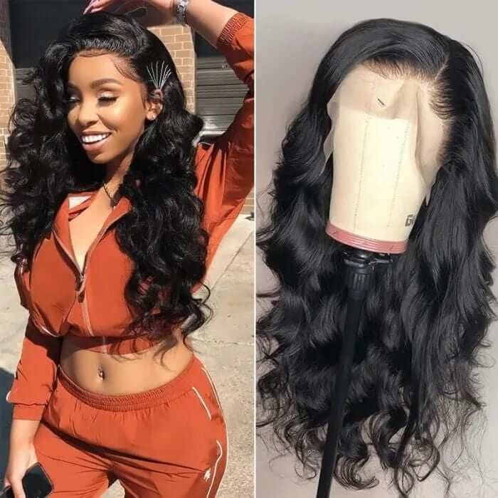 Body Wave Human Hair Lace Wigs Pre-plucked Natural Hairline With Baby Hair