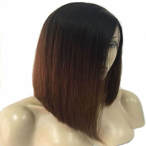 Bob Brown Ombre 13X4 Lace Front Wig Human Hair