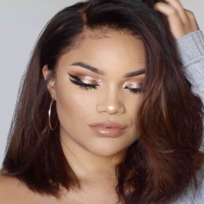 Brown Ombre Straight Bob 13x4 Lace Front Wig Human Hair
