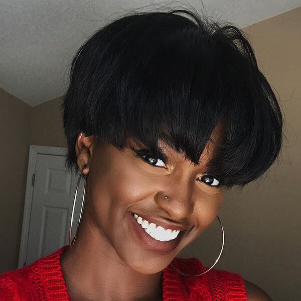 Human Hair Pixie Haircut Short Hair Lace Front Wig Human Hair