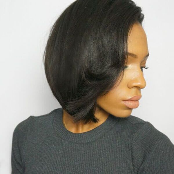 Malaysian Hair Short Bob 13x4 Lace Front Wig Human Hair