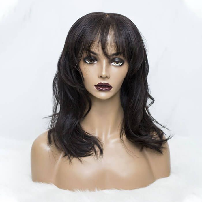 Wolf Cut Messy Hair With Bangs Wig Human Hair