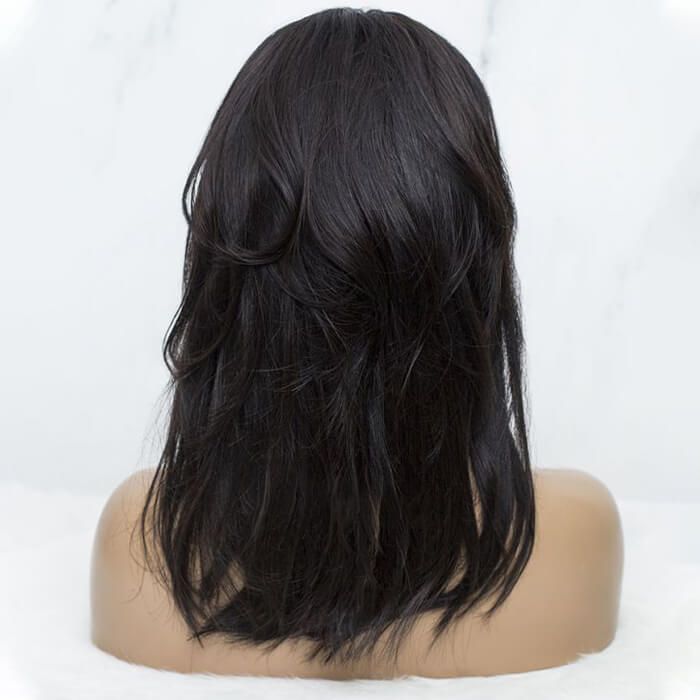 Wolf Cut Messy Hair With Bangs Wig Human Hair