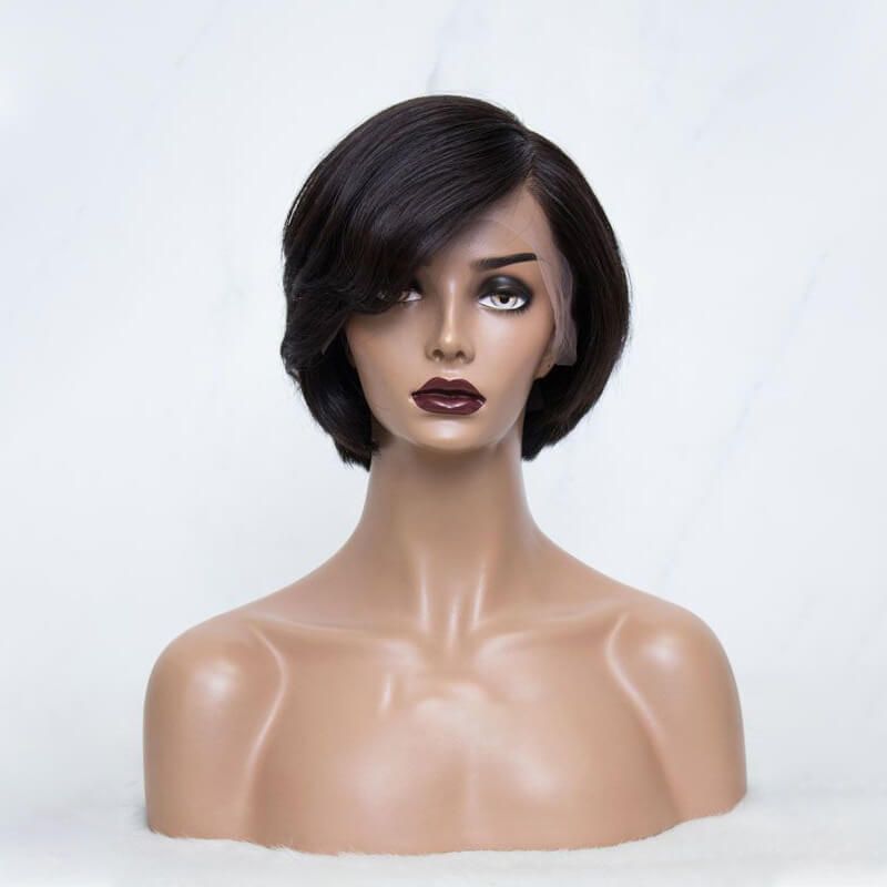 Short Bob Pixie Cut Hair Lace Front Wigs Human Hair Wigs